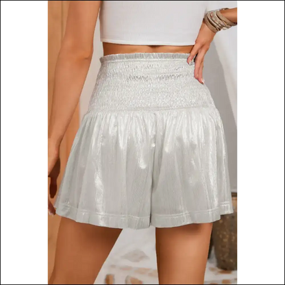 Chic Smocked High Waist Shorts