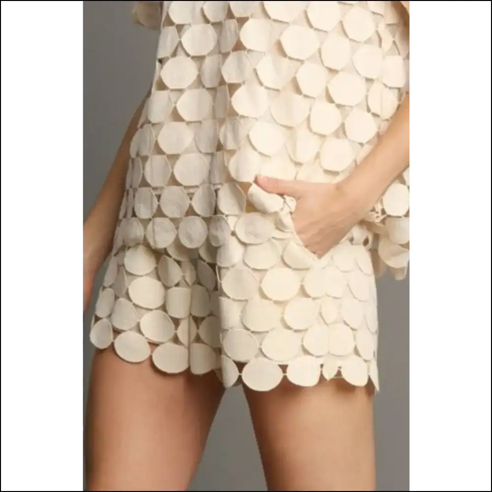 Whimsical Polka Dot Lace Shorts for Plus Size Fashion