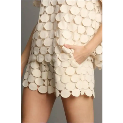 Whimsical Polka Dot Lace Shorts for Plus Size Fashion