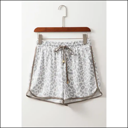 White Leopard Chic Shorts: so Comfy It’s Criminal! 🐆 Needful Things Shorts