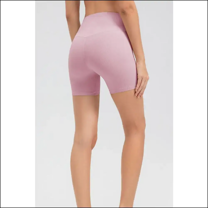 Chic Wide Waistband Slim Fit Sports Shorts