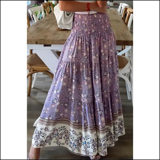 Chic Purple Floral Skirt: so Good It’s Almost Needful Things 😈 - s - Skirts