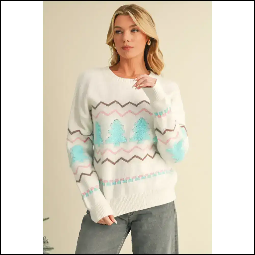 Oh Christmas Tree oh your Stripes are Wavy! 🎄 Needful Things - Snow White / s - Sweaters