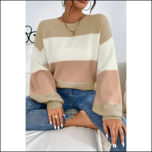 Dusty Pink Color Block Sweater: Slay Darling! 💖 Needful Things - s - Sweaters
