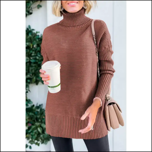 Mineral Red Ribbed Knit: Screw Sweet Nothings I’m Cozy - s - Sweaters