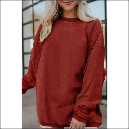 Apricot Drop Dead Gorgeous Oversized Sweatshirt! Needful Things. 🍑 - Racing Red / s - Sweatshirts & Hoodies