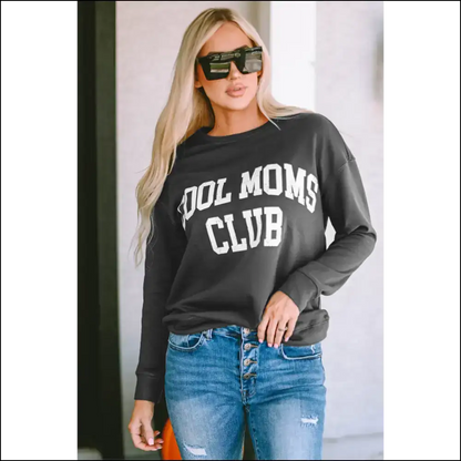 Cool Mom Club Round Neck Sweatshirt - Sweatshirts & Hoodies