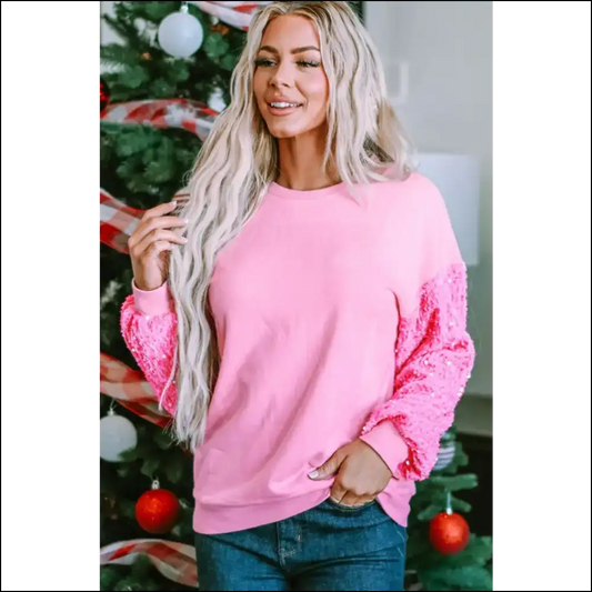 Sparkle & Shine Sequin Sweatshirt - Sweatshirts Hoodies