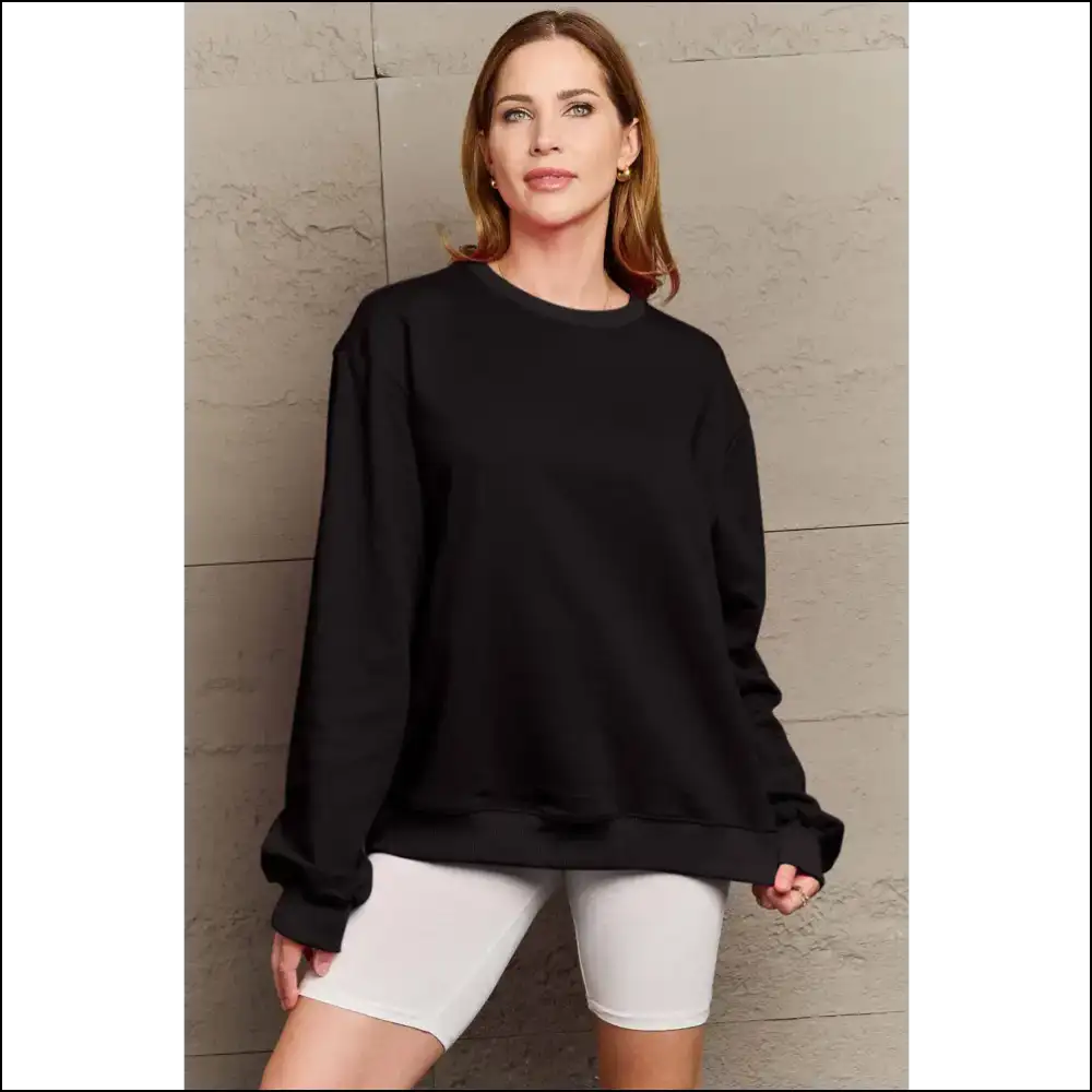 Simply Love Full Size if I’m too Much Sweatshirt - Sweatshirts & Hoodies