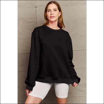 Simply Love Full Size if I’m too Much Sweatshirt - Sweatshirts & Hoodies