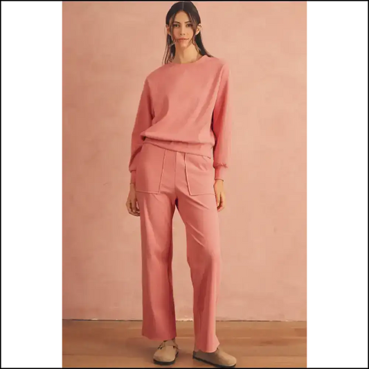 Blossom Ribbed Pants Set: so Comfy Youll Actually Leave the House 🌸 Needful Things - s - Two Piece Sets