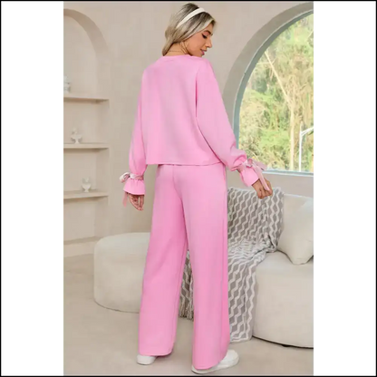 Chic Bonbon Knot Cuffs: Pants so Good Theyre Fabulous 😜 - Two Piece Sets