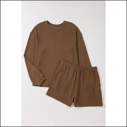 Chestnut Corded Cutie: Netflix and Chill 🌰 Needful Things Phalaenopsis / s Two Piece Shorts Sets