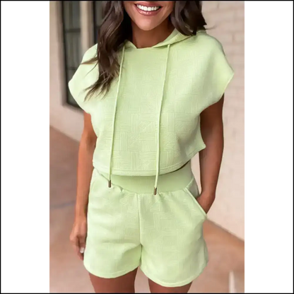 Meadow Mist Green: Looking Cute (needful Things) 😜 - Two Piece Shorts Sets
