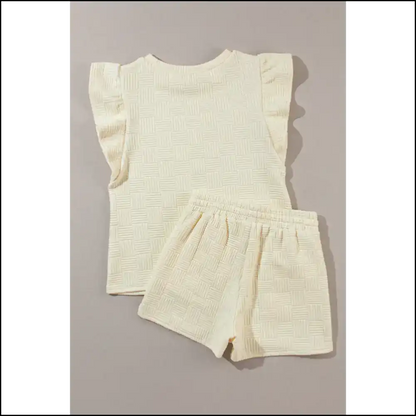 Ruffle Sleeve Tee & Shorts: Slay Queen 👑 (needful Things) Two Piece Shorts Sets