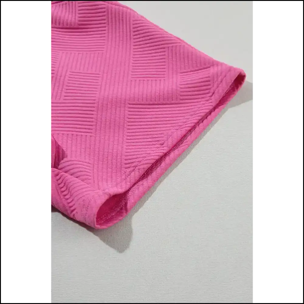Strawberry Pink 2pcs Shorts Set: Prepare for Utter World Domination - Two Piece Sets