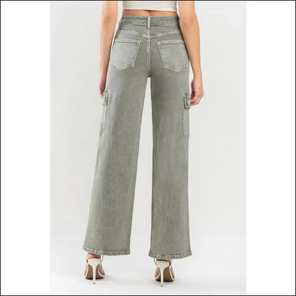 90s Vibes: Get your Super High Rise Cargo Jeans & Flash that Waist! 😎💥 - on Sale Worldwide Shipping