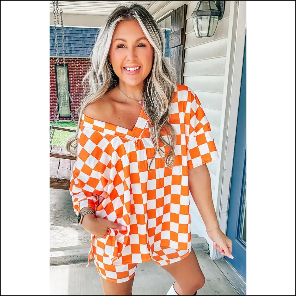 Chic Black Checkered Pajama Set: Needful Things Hug 🖤 - Loungewear Set Two Piece Sets on Sale Worldwide Shipping