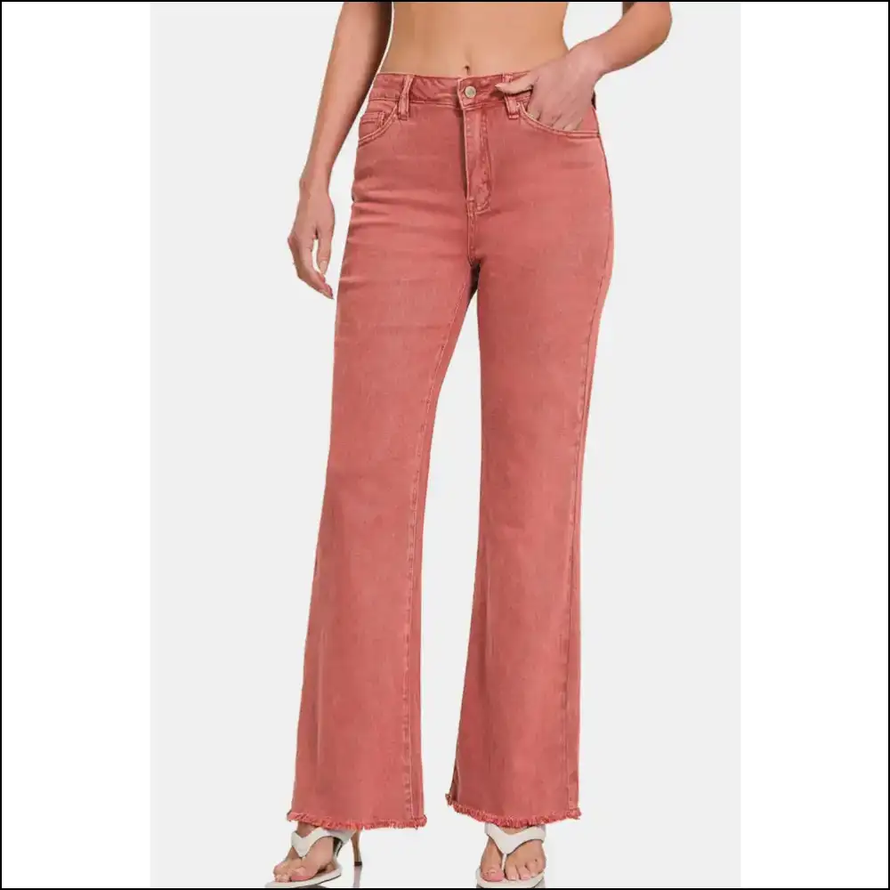 Acid Washed Zenana Jeans: Elegance with an Edge Attitude Included! 😎 - Jeans on Sale Worldwide Shipping