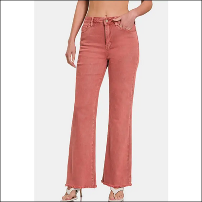 Acid Washed Zenana Jeans: Elegance with an Edge Attitude Included! 😎 - Jeans on Sale Worldwide Shipping