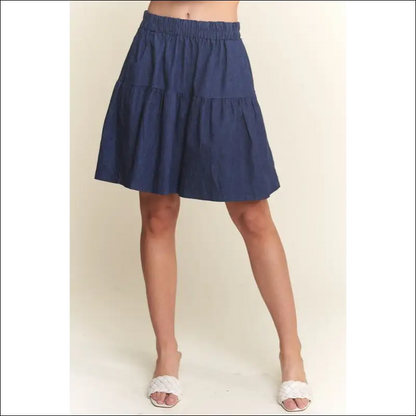 Adora Wide Leg Denim Shorts - your Go-to Summer Chic! - Dark Navy / m - on Sale Worldwide Shipping