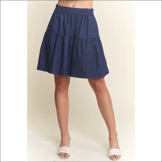 Adora Wide Leg Denim Shorts - your Go-to Summer Chic! - Dark Navy / m - on Sale Worldwide Shipping