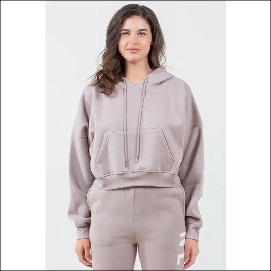 Chic American Bazi Letter Graphic Cropped Hoodie - White / s - Hoodies Sweatshirts & on Sale Worldwide Shipping