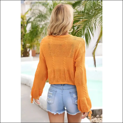 Angel Wings Cropped Cover Up - Cover-ups Swimwear on Sale Worldwide Shipping