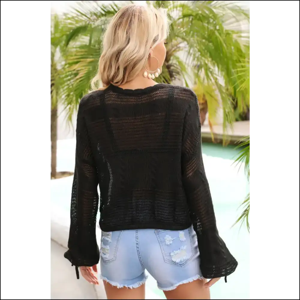 Angel Wings Cropped Cover Up - Cover-ups Swimwear on Sale Worldwide Shipping