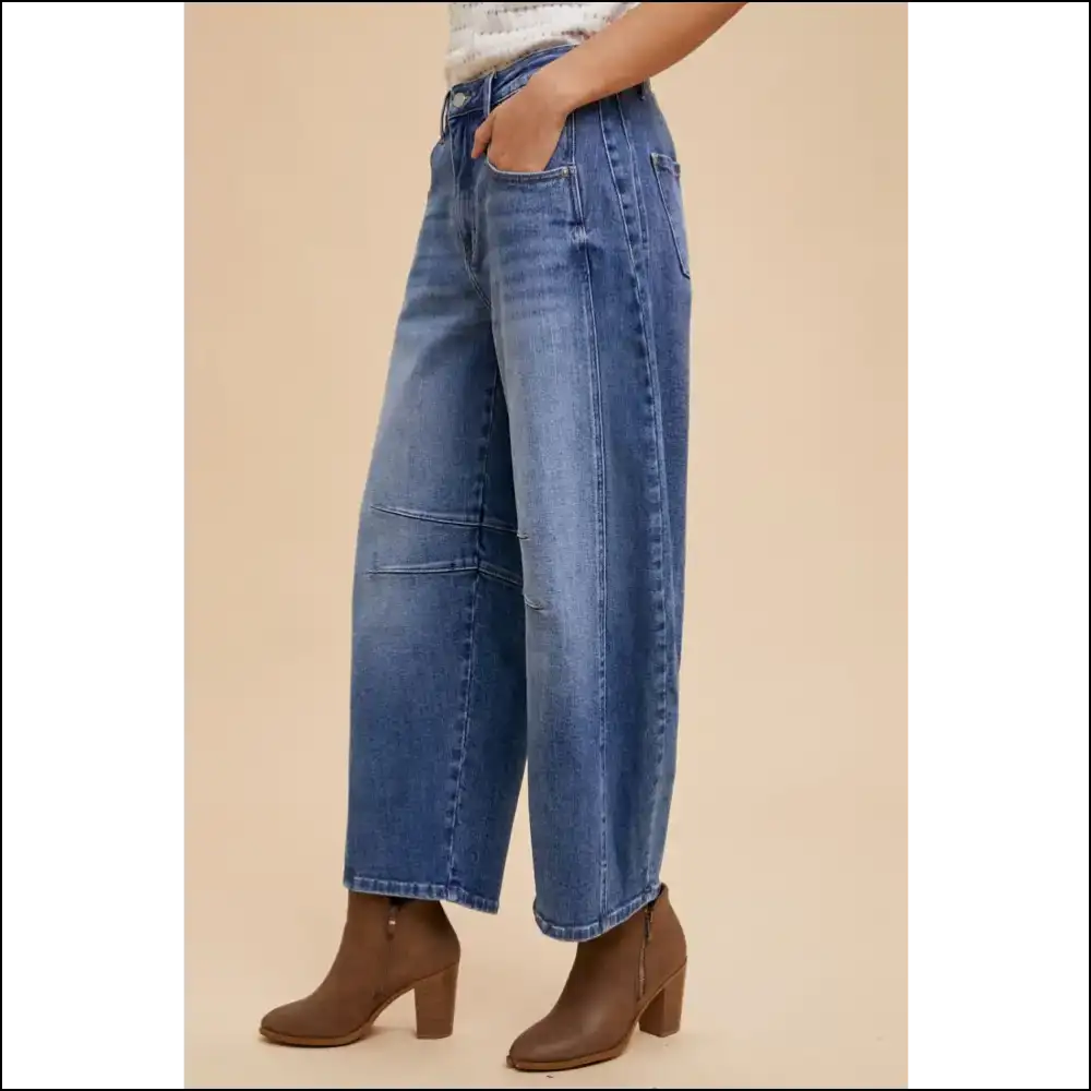 Annie Wear Barrel Leg Jeans: Get Ready to Turn Heads and Drop Jaws! 💃👖 - Jeans on Sale Worldwide Shipping