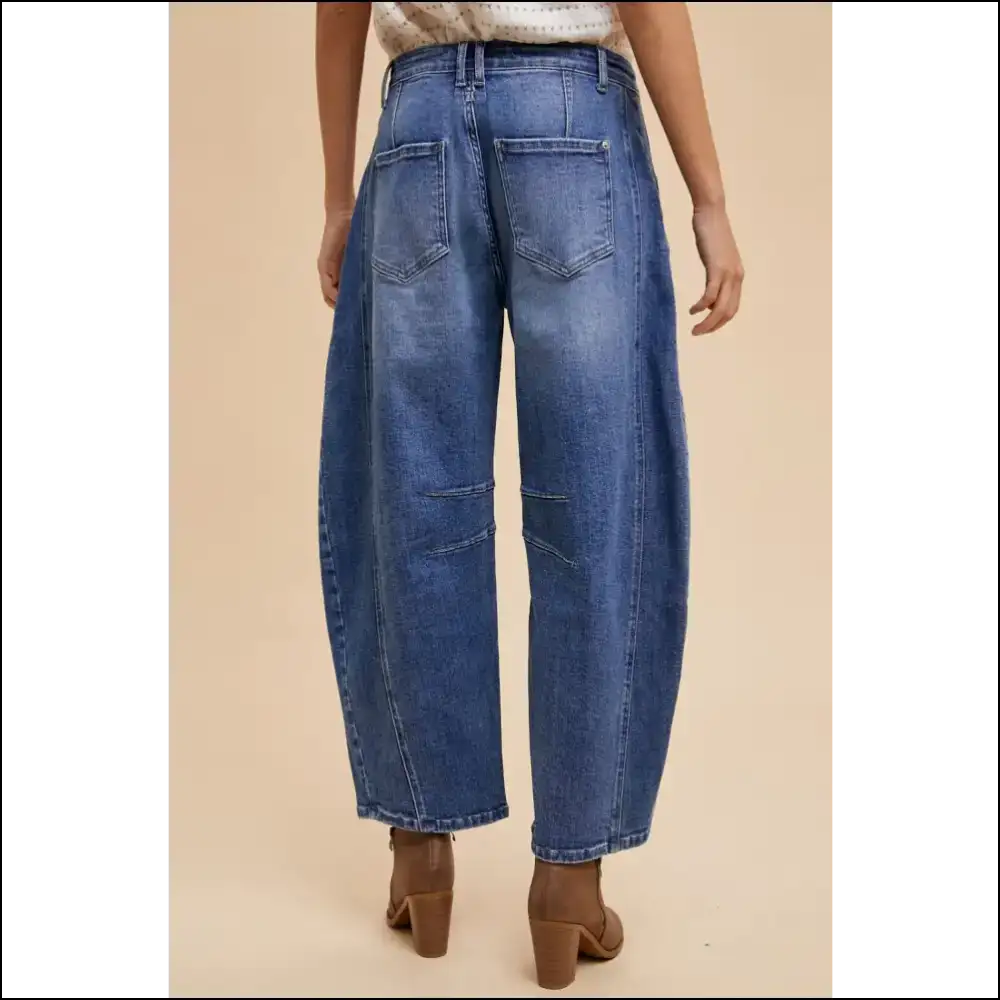 Annie Wear Barrel Leg Jeans: Get Ready to Turn Heads and Drop Jaws! 💃👖 - Jeans on Sale Worldwide Shipping