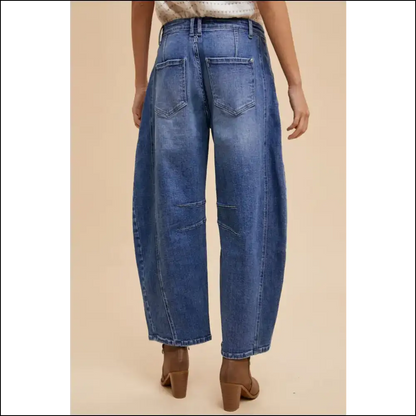 Annie Wear Barrel Leg Jeans: Get Ready to Turn Heads and Drop Jaws! 💃👖 - Jeans on Sale Worldwide Shipping