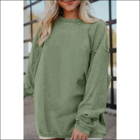 Apricot Drop Dead Gorgeous Oversized Sweatshirt! Needful Things. 🍑 - Grass Green / s - Sweatshirts & Hoodies on Sale Worldwide Shipping