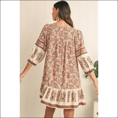 Apricot Floral Mini Dress: Dangerously Cute! 🌼 Needful Things - Short Dresses on Sale Worldwide Shipping