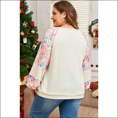 Apricot Floral Puff Sleeve? my Spring Body is Ready 🍑 Needful Things - Plus Size Tops on Sale Worldwide Shipping