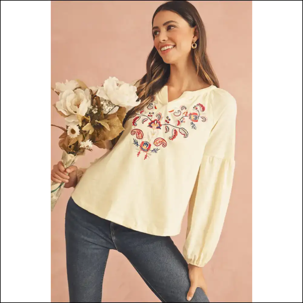 Apricot Paisley Floral: Finally a Blouse that Gets you 💀 Needful Things - Blouses on Sale Worldwide Shipping