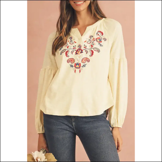 Apricot Paisley Floral: Finally a Blouse that Gets you 💀 Needful Things - s - Blouses on Sale Worldwide Shipping