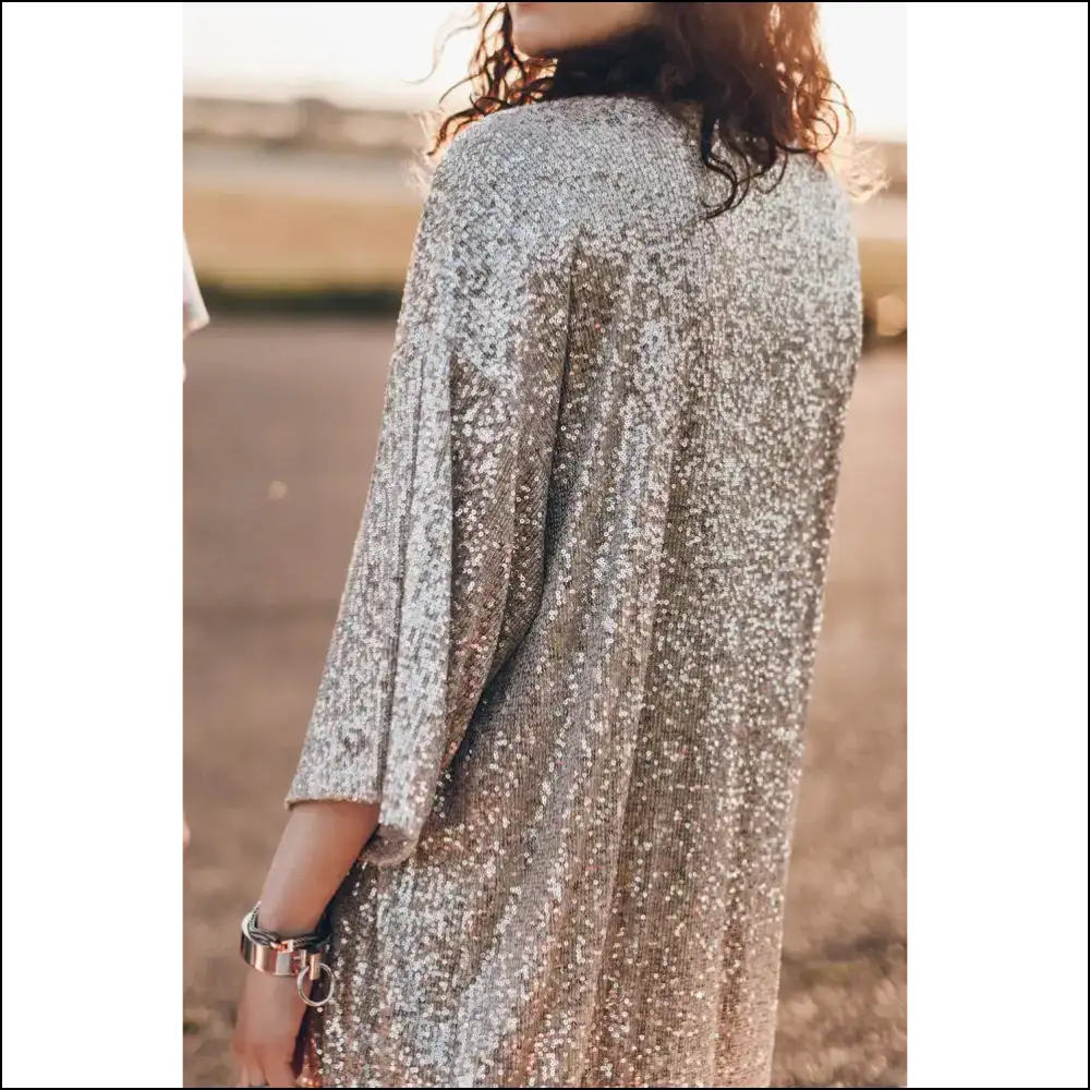 Apricot Sequin Duster Cardigan: Because Adulting is Hard. ?needful Things - Cardigans on Sale Worldwide Shipping