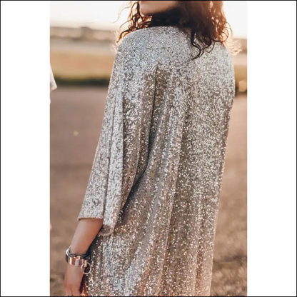 Apricot Sequin Duster Cardigan: Because Adulting is Hard. ?needful Things - Cardigans on Sale Worldwide Shipping