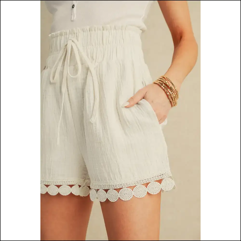 Apricot Textured Shorts: Prepare for Maximum Sass! 🍑 Needful Things - Shorts on Sale Worldwide Shipping