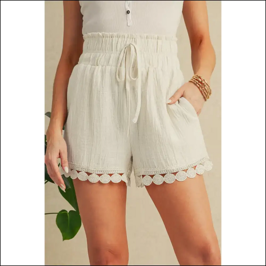 Apricot Textured Shorts: Prepare for Maximum Sass! 🍑 Needful Things - s - Shorts on Sale Worldwide Shipping