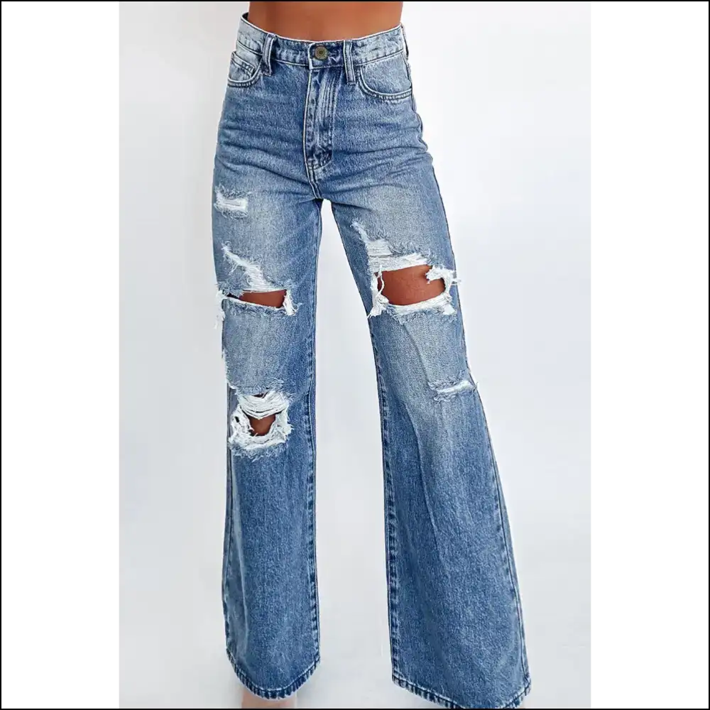 Ashleigh Blue Acid Jeans: so Hot They’re Distressed 😈 - 6 - Jeans on Sale Worldwide Shipping