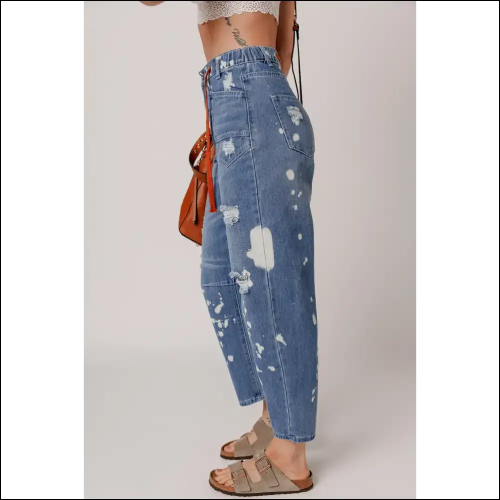 Ashleigh Blue Ripped Jeans: Pants so Good They’re Practically Art 🎨 - Jeans on Sale Worldwide Shipping
