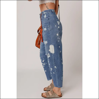 Ashleigh Blue Ripped Jeans: Pants so Good They’re Practically Art 🎨 - Jeans on Sale Worldwide Shipping