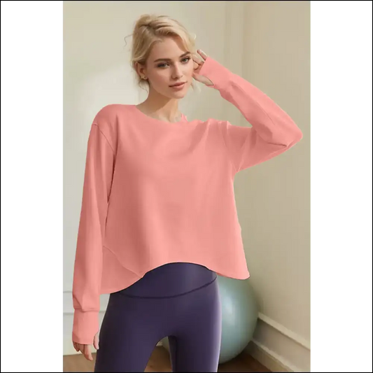 Basic Bae Air Scuba Sweatshirt: Comfortably Fabulous Af Darling! 💖 - Pink / Xl - Sweatshirts & Hoodies on Sale Worldwide Shipping