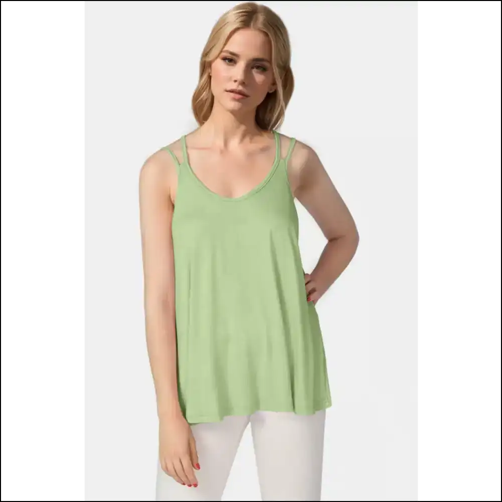 Basic Bae Bamboo Cami - Chic & Sustainable - Bright Green / Xl - Tank Tops on Sale Worldwide Shipping