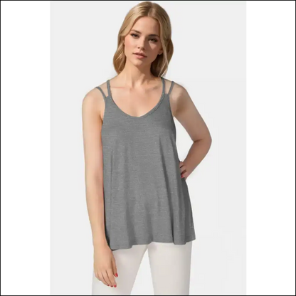 Basic Bae Bamboo Cami - Chic & Sustainable - Gray / Xl - Tank Tops on Sale Worldwide Shipping