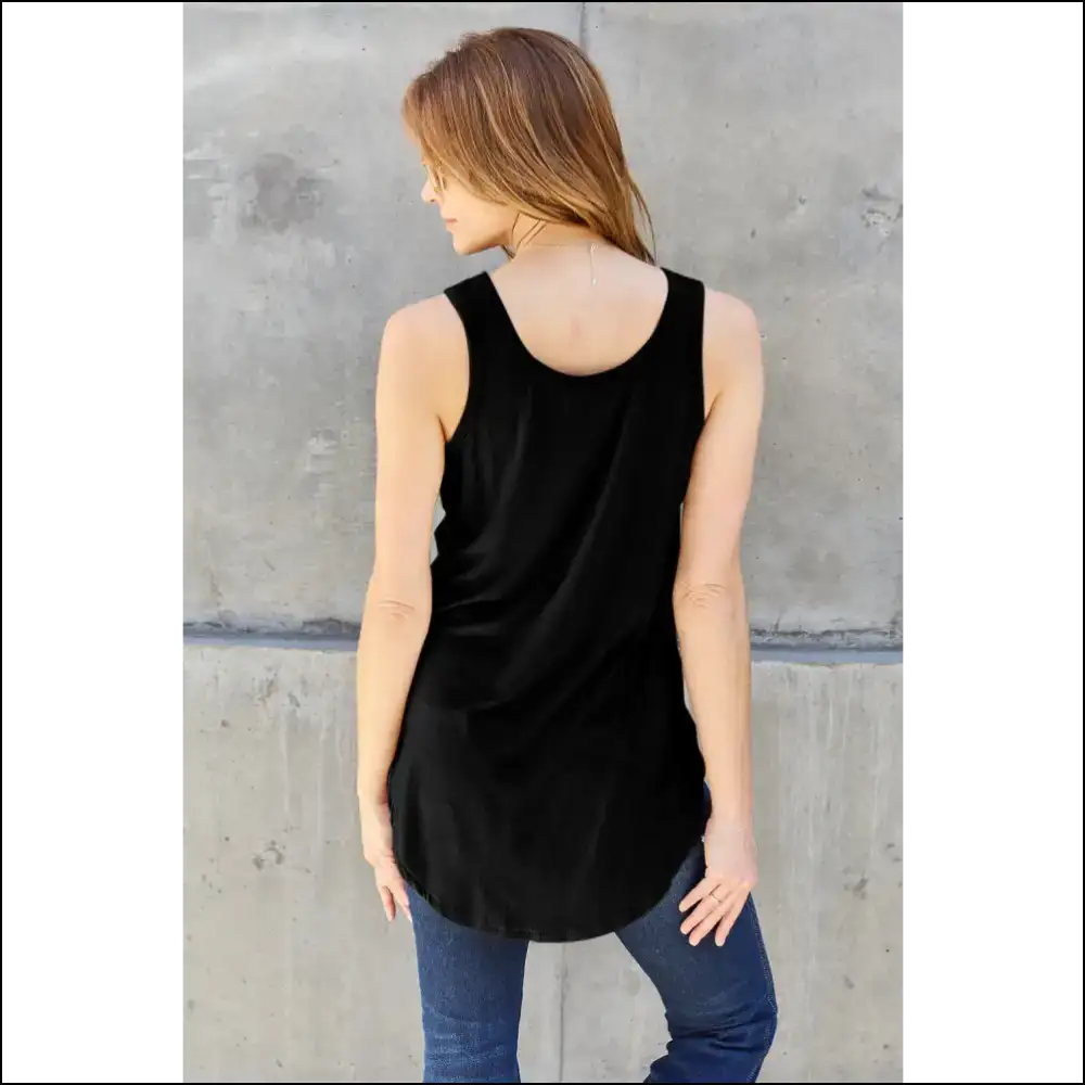 Basic Bae Bamboo Round Neck Tank - Tops on Sale Worldwide Shipping