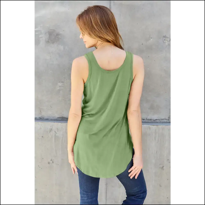Basic Bae Bamboo Round Neck Tank - Tops on Sale Worldwide Shipping