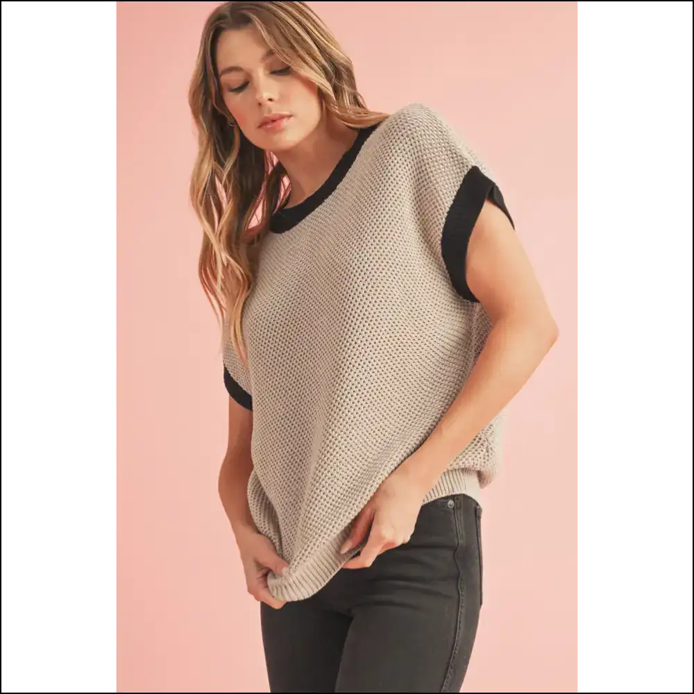 Batwing Beige Bliss: so Comfy It’s Magical ✨ - Knit Tops on Sale Worldwide Shipping